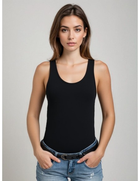 MWTS Dames Topje zwart 2-Pack