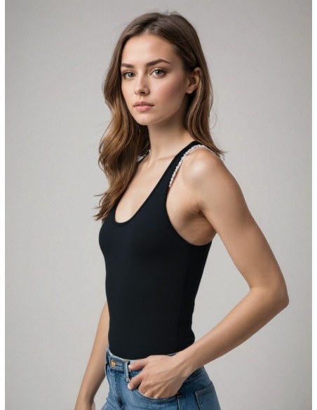 MWTS Dames Topje zwart 2-Pack