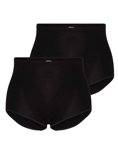 Beeren Dames tailleslip (Maxi) Briljant 2Pack Zwart