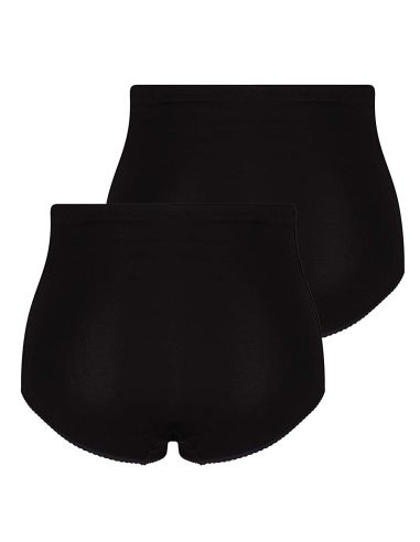 Beeren Dames tailleslip (Maxi) Briljant 2Pack Zwart