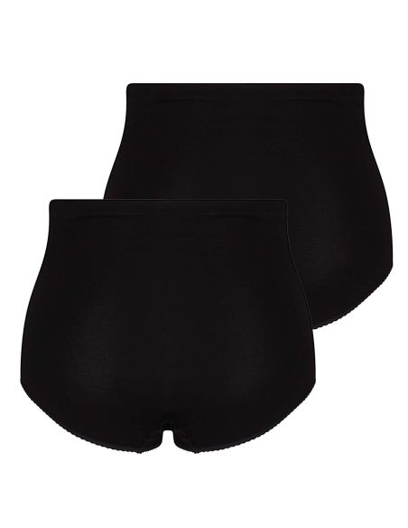 Beeren Dames tailleslip (Maxi) Briljant 2Pack Zwart