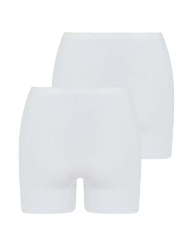 Beeren Dames boxershort Softly met lange pijp 2Pack Wit