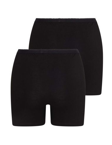 Beeren Dames boxershort Softly met lange pijp 2Pack Zwart