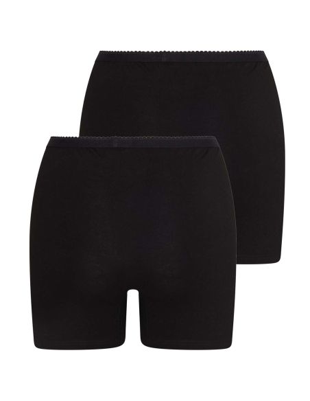 Beeren Dames boxershort Softly met lange pijp 2Pack Zwart