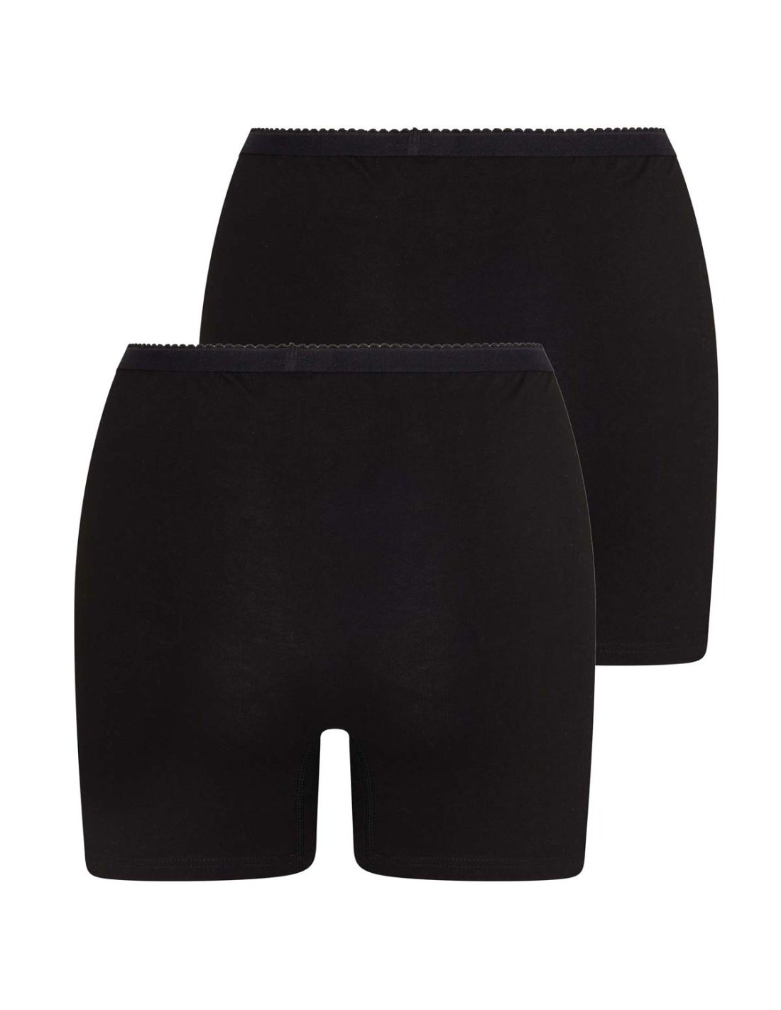 Beeren Dames Boxershort Softly Met Lange Pijp 2Pack Zwart