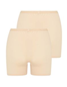 Beeren Dames boxershort Softly met lange pijp 2Pack Beige 2