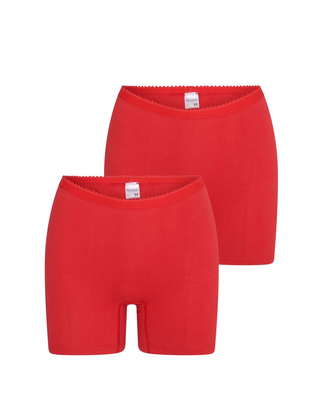 Beeren Dames Boxershort Softly Met Lange Pijp 2Pack Rood