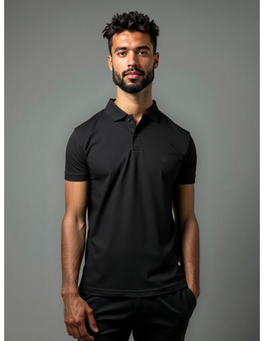 Gino Santi Heren Polo Zwart