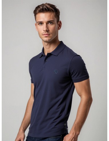 Gino Santi Heren Polo Navy