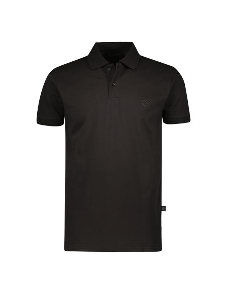 Gino Santi Heren Polo Pique Black