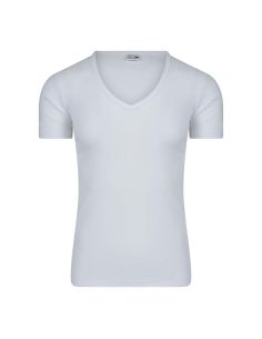 Beeren Heren T-shirt met diepe V-hals M3000 Wit