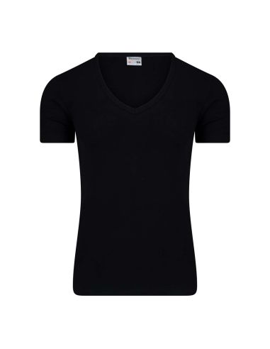 Beeren Heren T-shirt met diepe V-hals M3000 Zwart