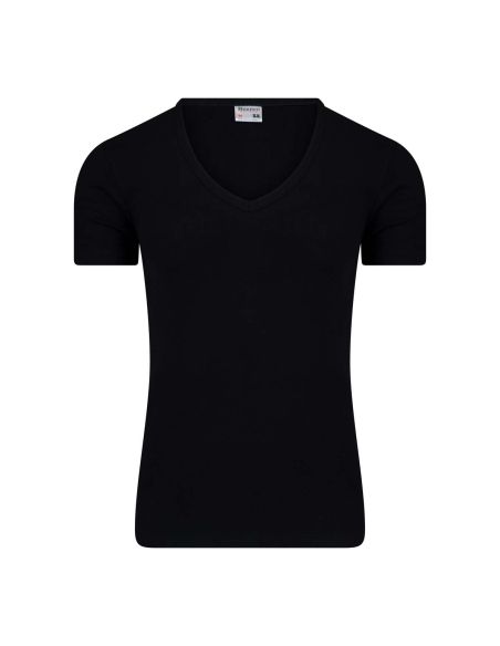 Beeren Heren T-shirt met diepe V-hals M3000 Zwart