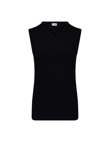 Beeren Heren mouwloos shirt V-hals M3000 Zwart