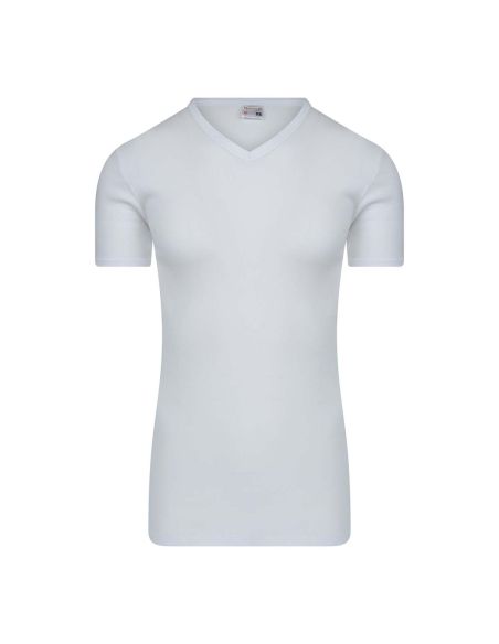 Beeren Heren Extra lang T-shirt met V-hals M3000 Wit