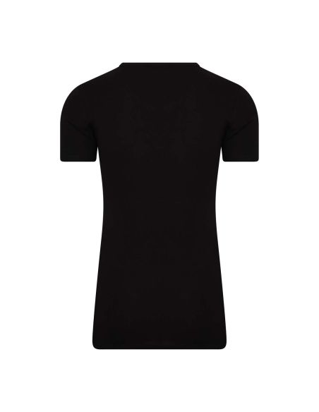 Beeren Heren Extra lang T-shirt met diepe V-hals M3000 Zwart