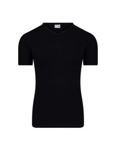 Beeren Heren T-shirt V-hals en K.M. M3000 Zwart
