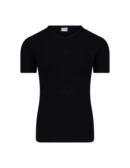 Beeren Heren T-shirt V-hals en K.M. M3000 Zwart