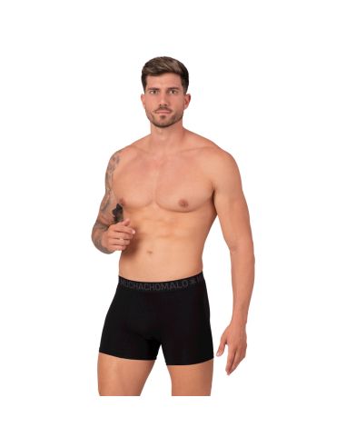 MuchachoMalo Heren Boxershorts Bamboo 2Pack Zwart