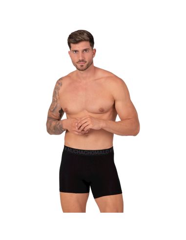 MuchachoMalo Heren Boxershorts Bamboo 2Pack Zwart