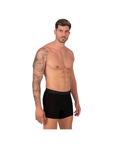 MuchachoMalo Heren Boxershorts Bamboo 2Pack Zwart