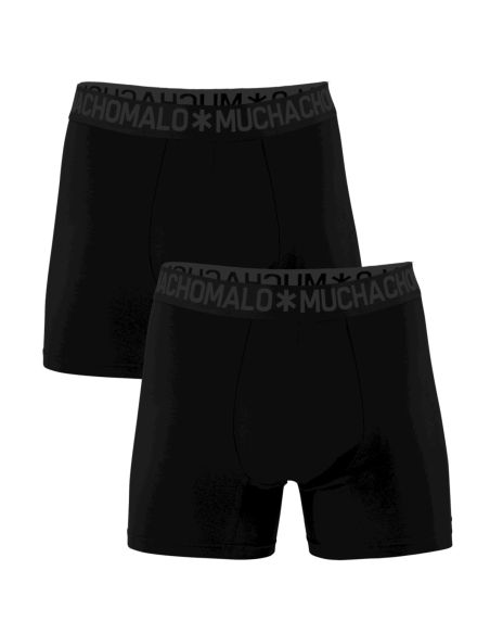 MuchachoMalo Heren Boxershorts Bamboo 2Pack Zwart