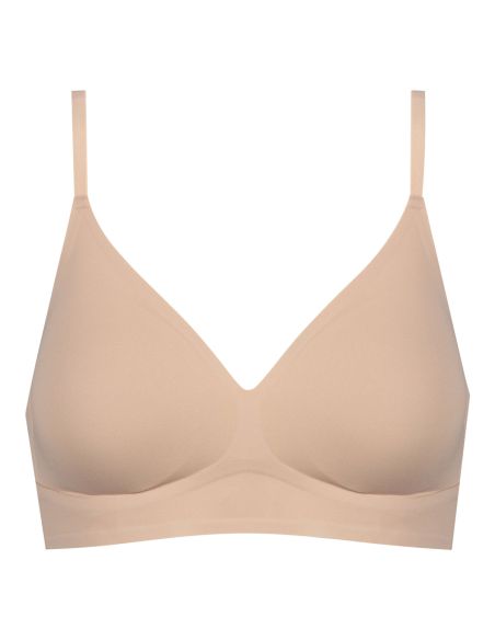 MEY Dames Invisibles Padded Triangle Bra Cream Tan