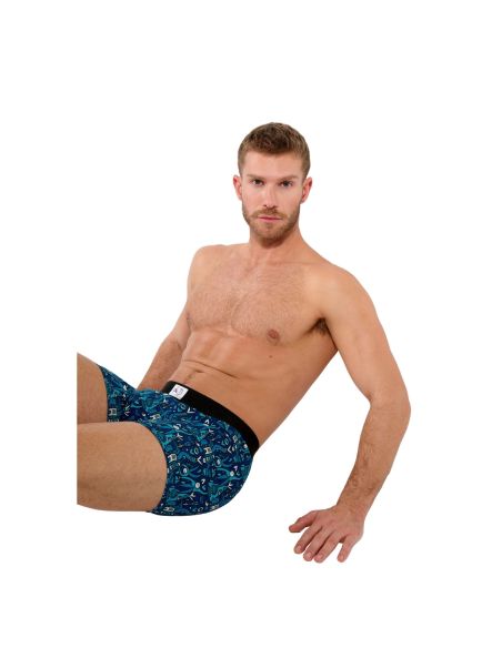 HOM Boxer Briefs Voyages Blauw