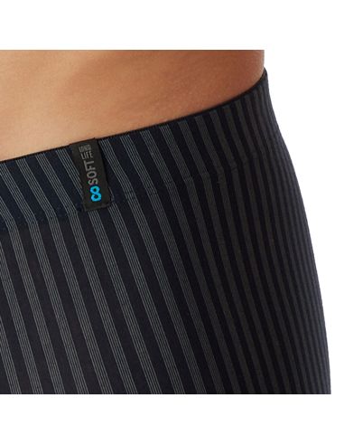 Schiesser Heren Low Rise Shorts Blauwzwart