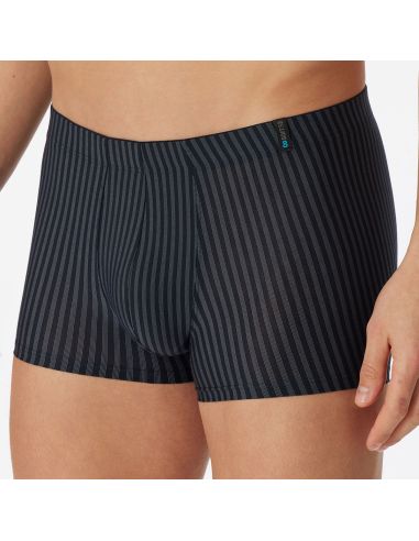 Schiesser Heren Low Rise Shorts Blauwzwart