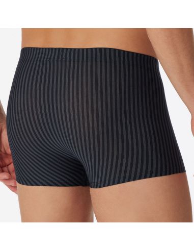 Schiesser Heren Low Rise Shorts Blauwzwart