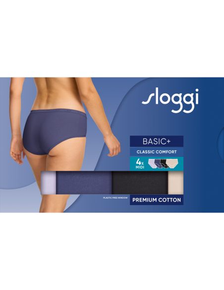 Sloggi Basic Midi Slip 4 pack C4P V020 3+1 gratis