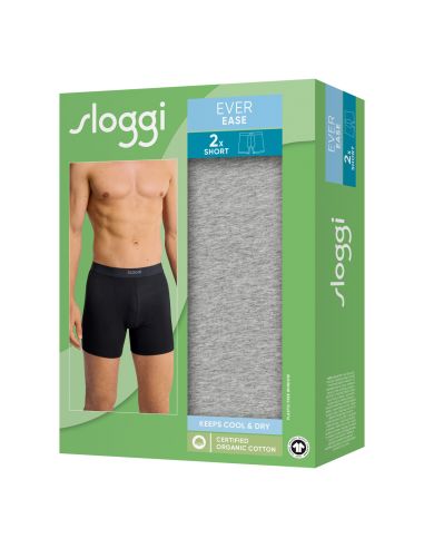 Sloggi Men Ever Ease Short 2Pack Grijs