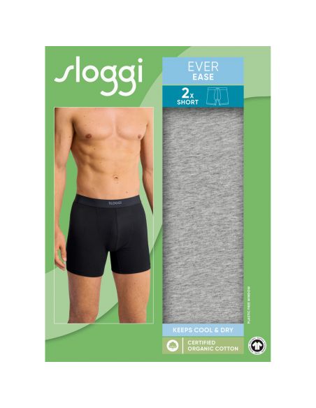 Sloggi Men Ever Ease Short 2Pack Grijs