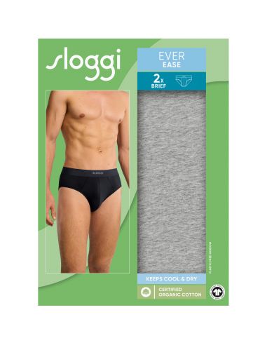 Sloggi Men Ever Ease Brief 2Pack Grijs