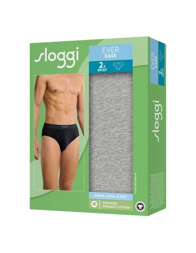 Sloggi Men Ever Ease Brief 2Pack Grijs