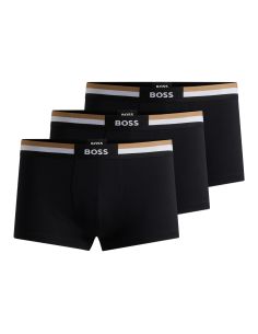 Hugo Boss Heren Trunk 3Pack Motion Zwart