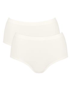 Sloggi GO Sence Highwaist Maxi 2Pack Silk White