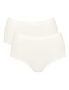 Sloggi GO Sense Highwaist Maxi 2Pack Silk White