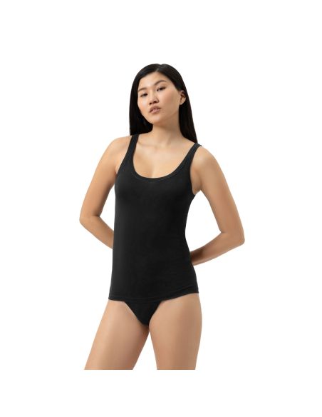MEY Dames Modal Pure 2Way Top Zwart 1110053