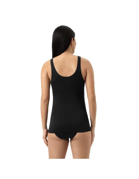 MEY Dames Modal Pure 2Way Top Zwart 1110053