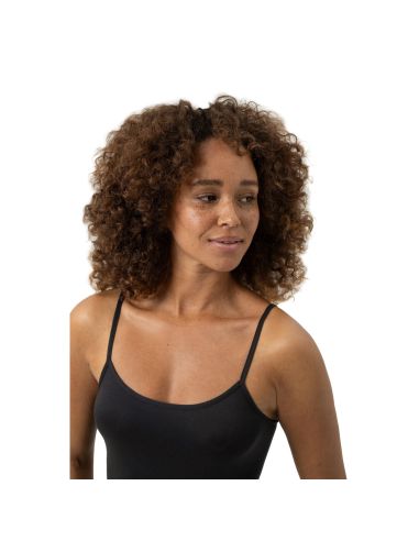 MEY Dames Modal Pure Spaghetti Top Zwart 1110038