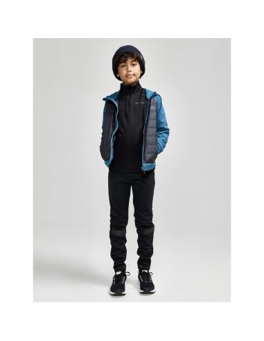 Craft Junior Thermo Fleece Shirt Core Gain Midlayer Zwart