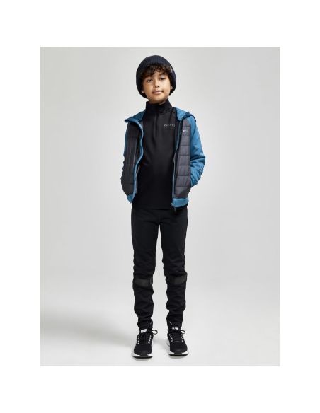 Craft Junior Thermo Fleece Shirt Core Gain Midlayer Zwart