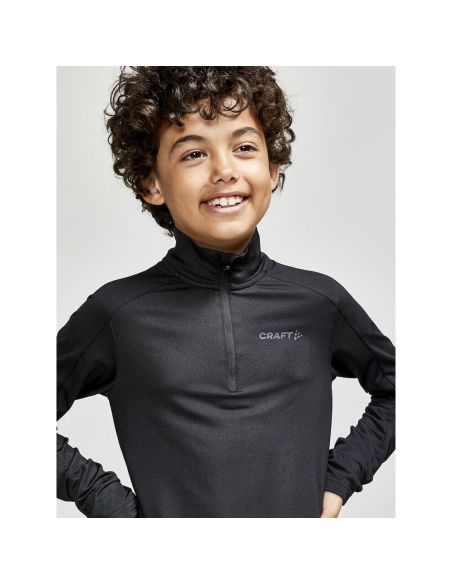 Craft Junior Thermo Fleece Shirt Core Gain Midlayer Zwart