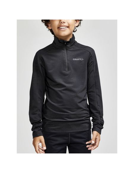 Craft Junior Thermo Fleece Shirt Core Gain Midlayer Zwart