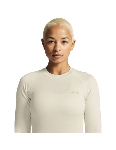 Craft Dames Thermo T-shirt Longsleeve ADV Warm Intensity Tofu Plaster