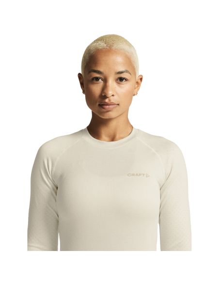 Craft Dames Thermo T-shirt Longsleeve ADV Warm Intensity Tofu Plaster