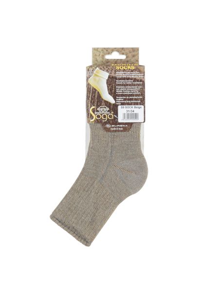 Soga S09 Merino Sokken Beige Soga S09 Merino Sokken Beige