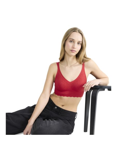 Sloggi Zero Feel Bliss Festive Bralette Shanghai Red